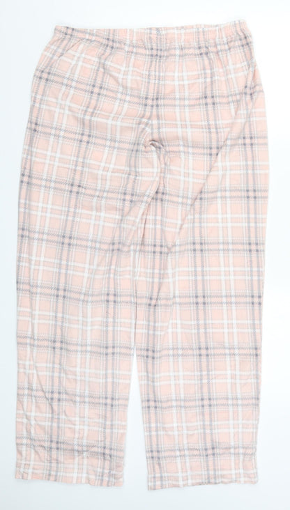Womens UK Size L Marks and Spencer Regular Fit  Pink Trousers