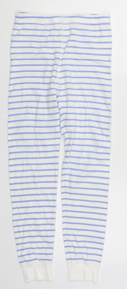 NEXT Girls Blue Striped  Sweatpants Trousers Size 11 Years - Loungewear