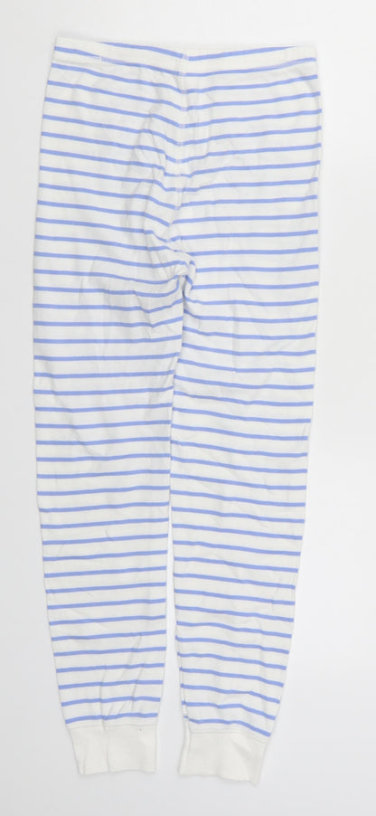NEXT Girls Blue Striped  Sweatpants Trousers Size 11 Years - Loungewear