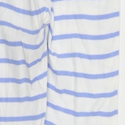 NEXT Girls Blue Striped  Sweatpants Trousers Size 11 Years - Loungewear