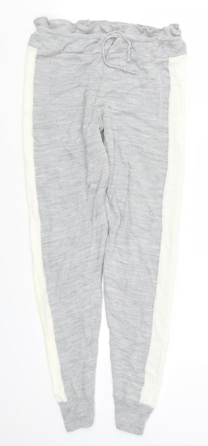 Womens UK Size M Preworn Regular Fit Sweatpants Grey Trousers