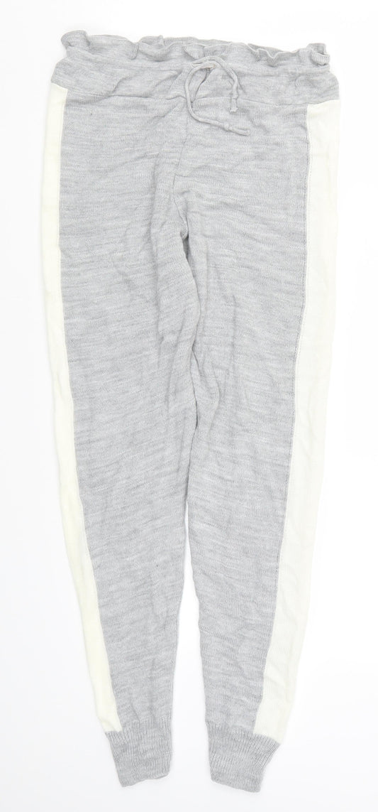 Womens UK Size M Preworn Regular Fit Sweatpants Grey Trousers