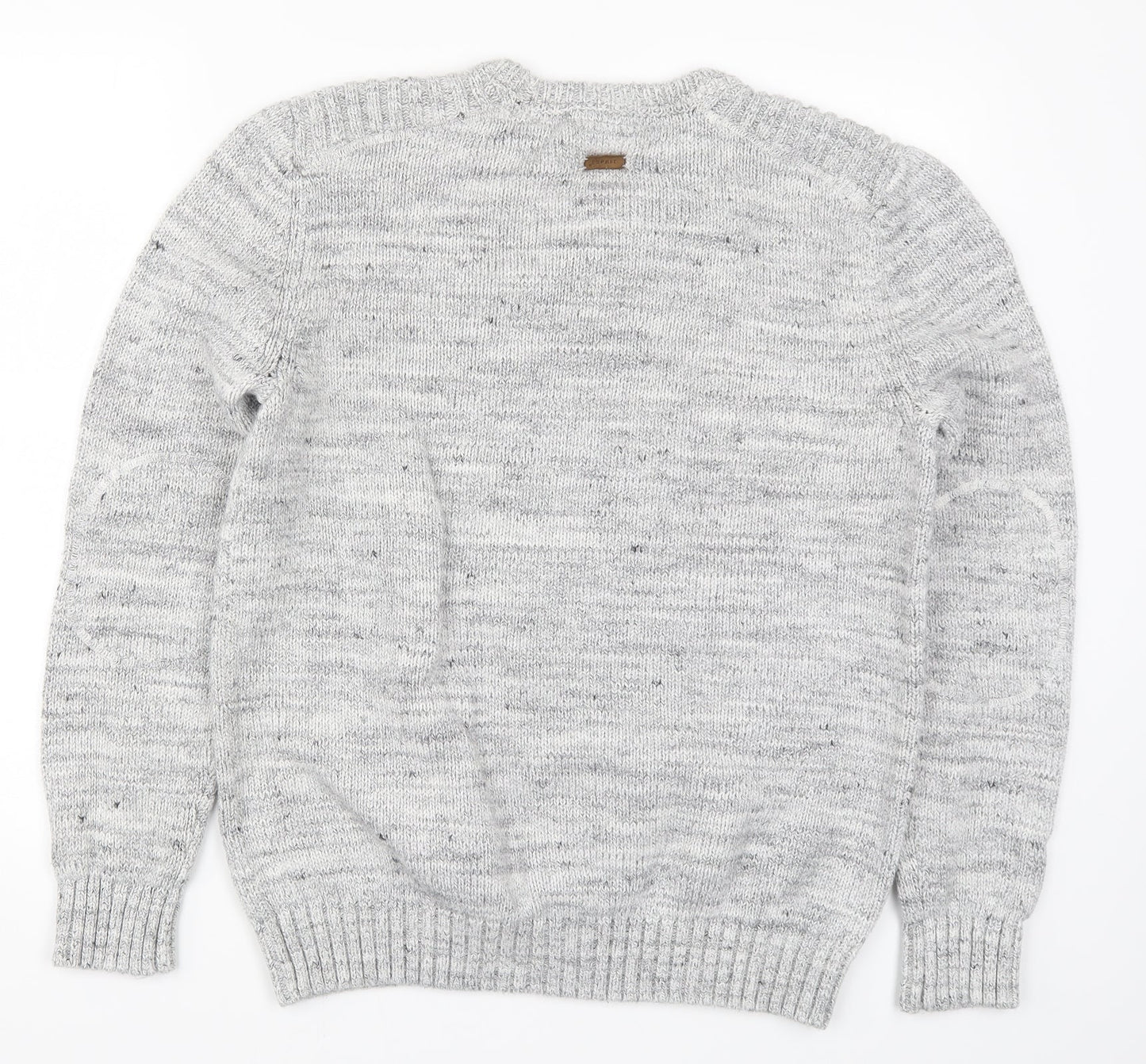 Esprit Mens Grey  Knit Pullover Jumper Size XL