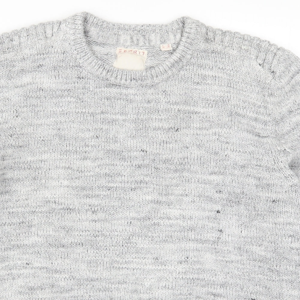 Esprit Mens Grey  Knit Pullover Jumper Size XL