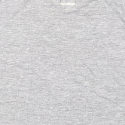 TU Womens Grey Striped Knit Pullover Jumper Size 14