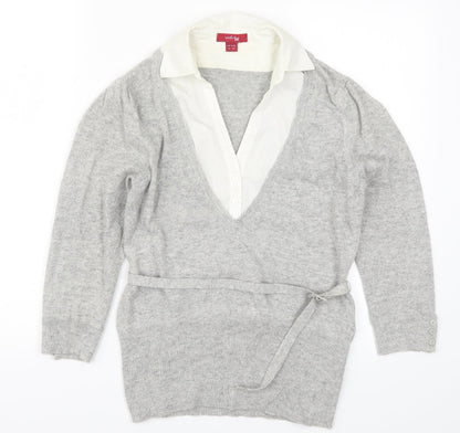 Womens UK Size 10 Monsoon Grey Pullover Jumper