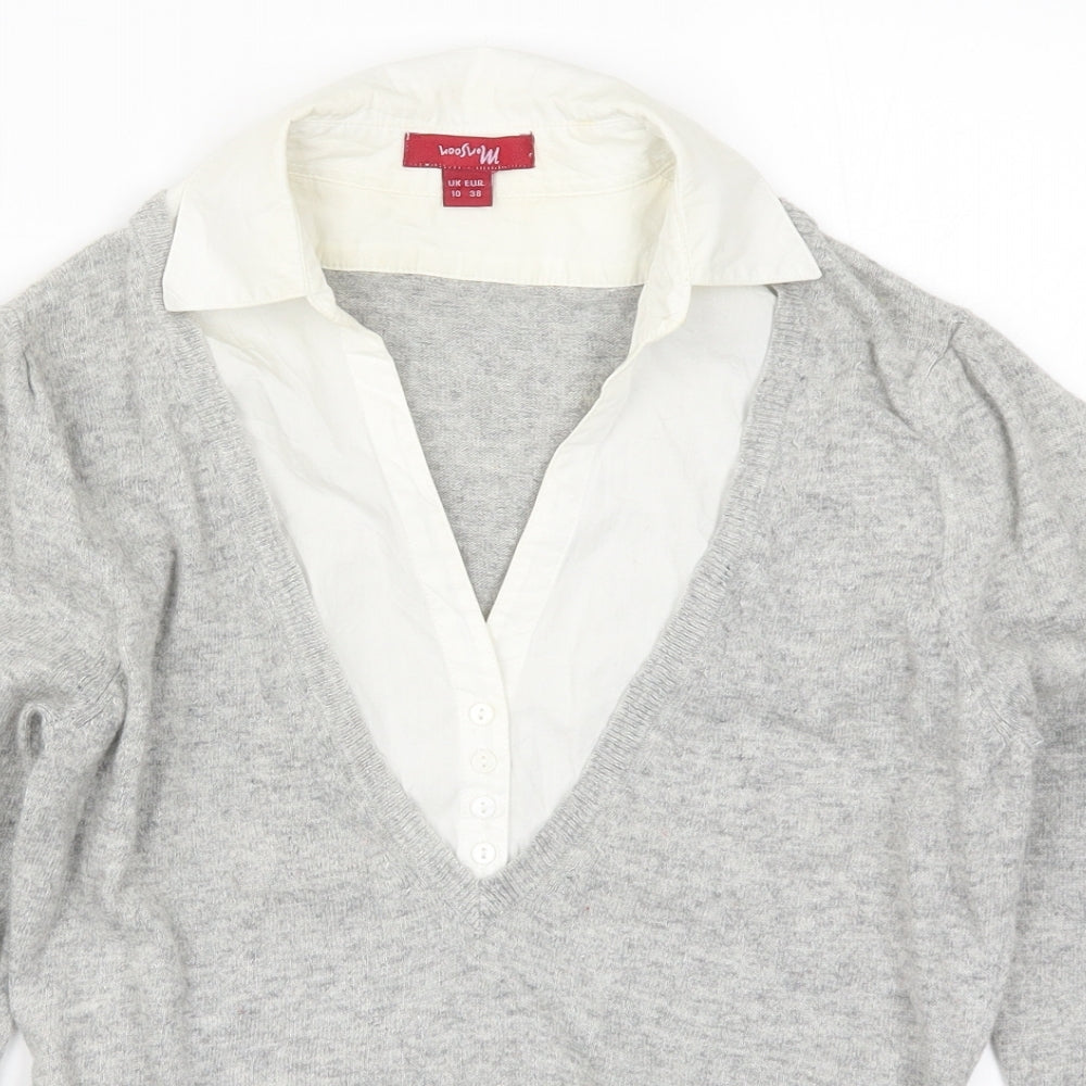 Womens UK Size 10 Monsoon Grey Pullover Jumper