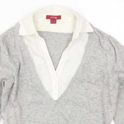Womens UK Size 10 Monsoon Grey Pullover Jumper