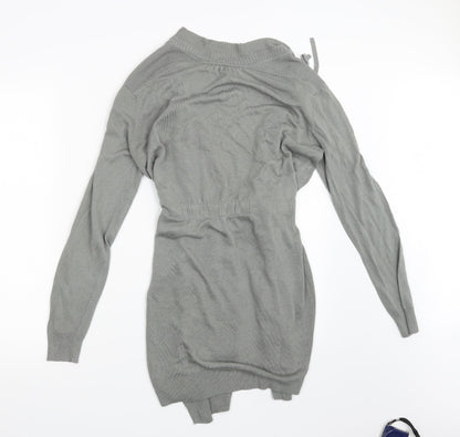 Womens UK Size M Preworn Green Cardigan Jumper
