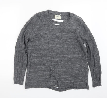 Womens UK Size M Papaya Grey Pullover Jumper