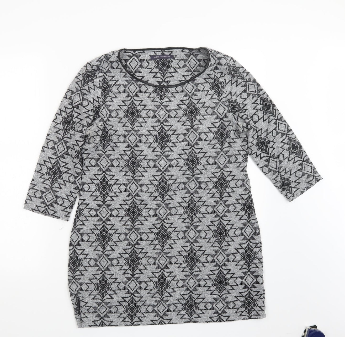 Womens UK Size 14 Marks and Spencer Grey Pullover Jumper