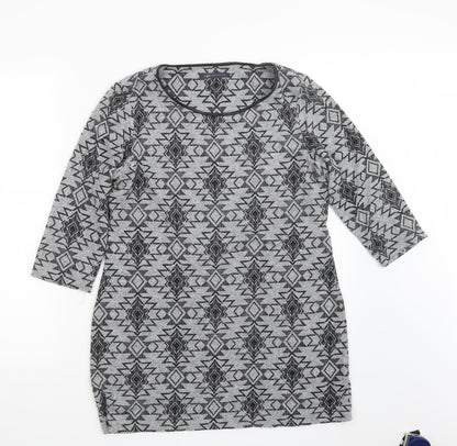 Womens UK Size 14 Marks and Spencer Grey Pullover Jumper