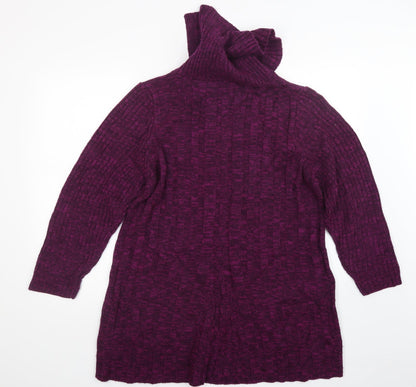Womens UK Size L BM Purple Pullover Jumper