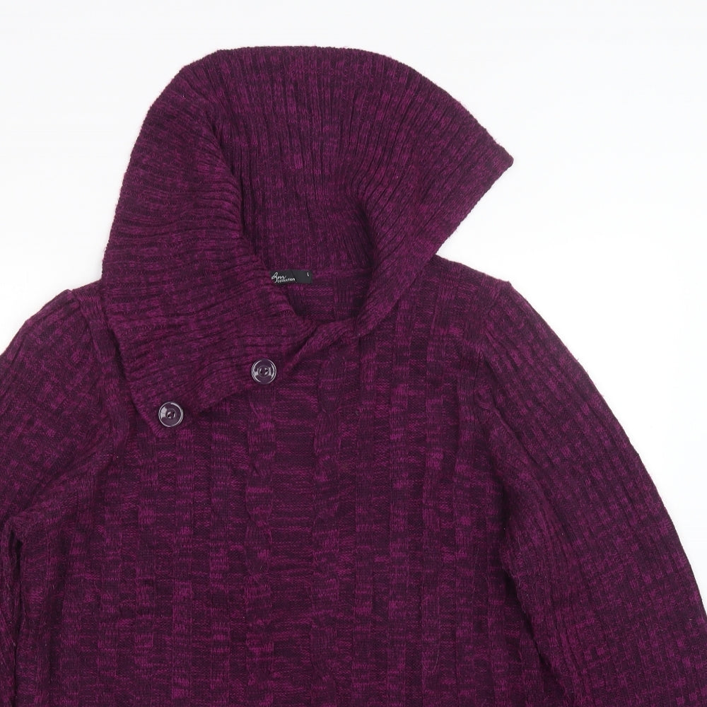 Womens UK Size L BM Purple Pullover Jumper
