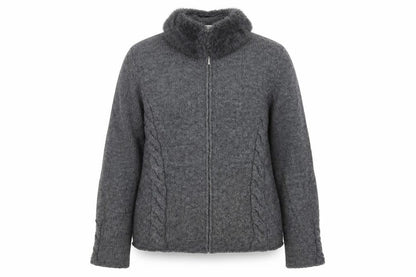 Marks & Spencer Womens Grey  Knit Jacket  Size 16