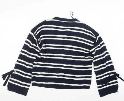 Womens UK Size M Papaya Blue Pullover Jumper