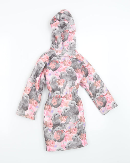 Marks and Spencer Girls Pink Floral  Top Robe Size 2-3 Years