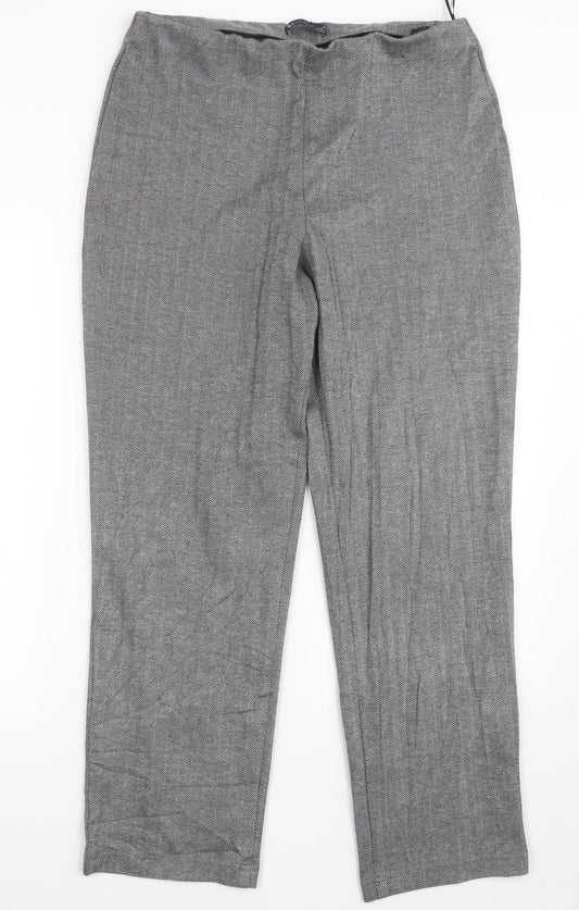 Womens UK Size 14 Marks and Spencer Regular Fit  Black Trousers