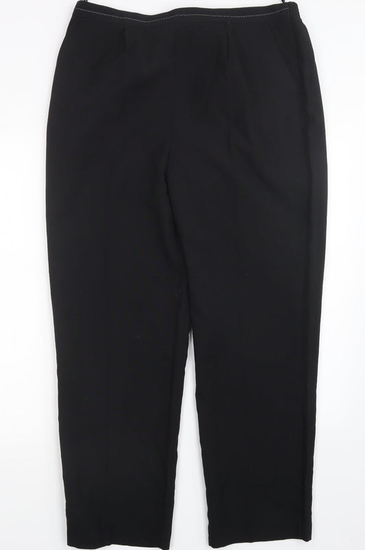 BM Womens Black   Trousers  Size 16 L28.5 in