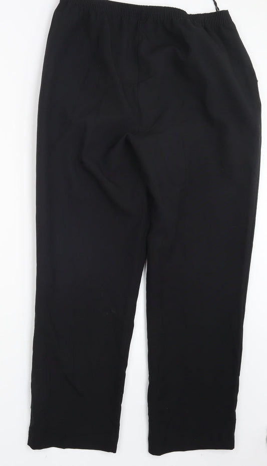BM Womens Black   Trousers  Size 16 L28.5 in