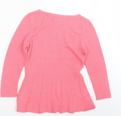Womens UK Size 12 NEXT Pink Pullover Jumper