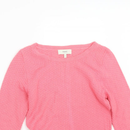 Womens UK Size 12 NEXT Pink Pullover Jumper