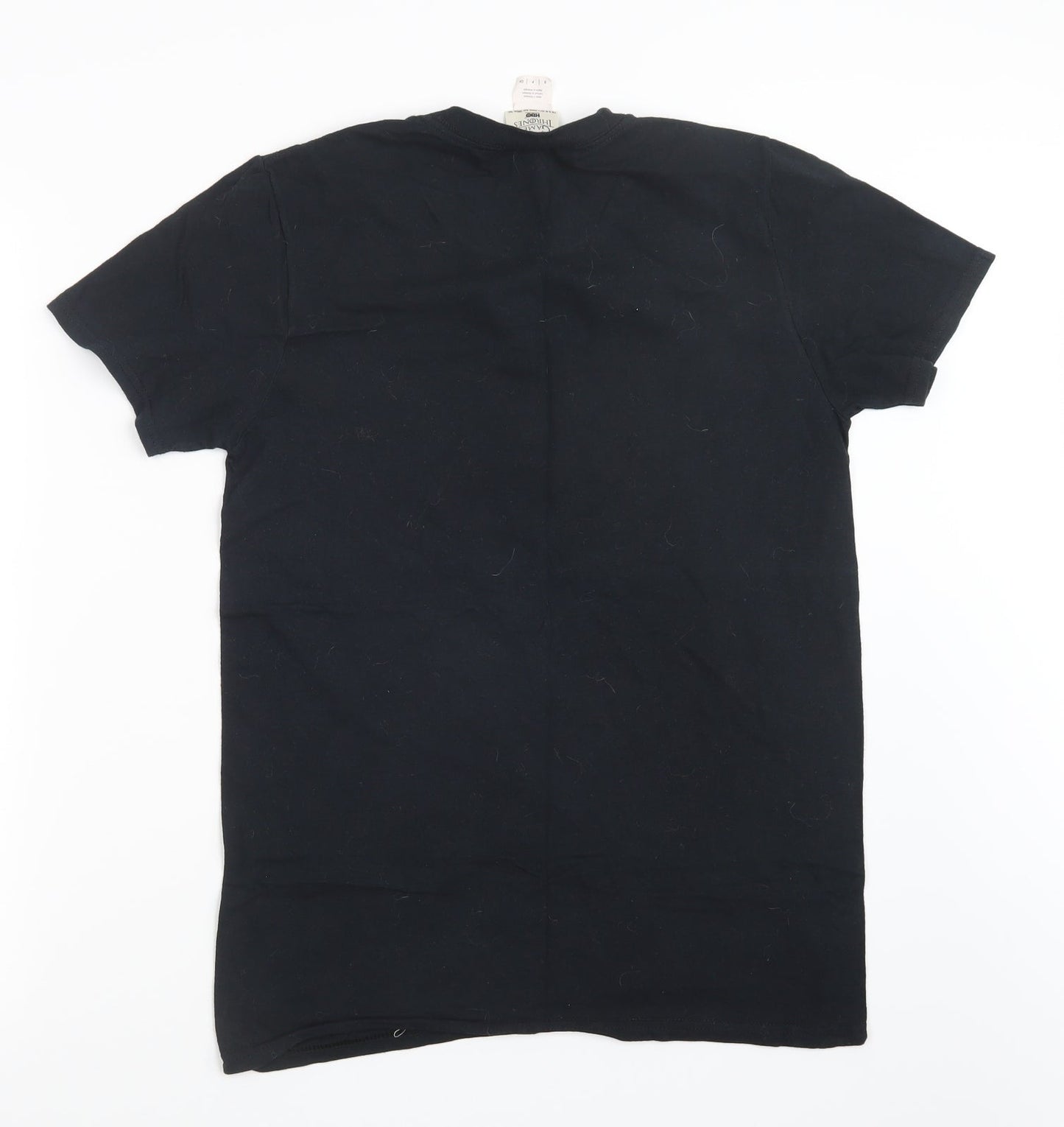 Mens UK Size S Gildan Black  T-Shirt