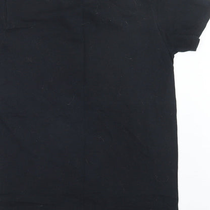 Mens UK Size S Gildan Black  T-Shirt