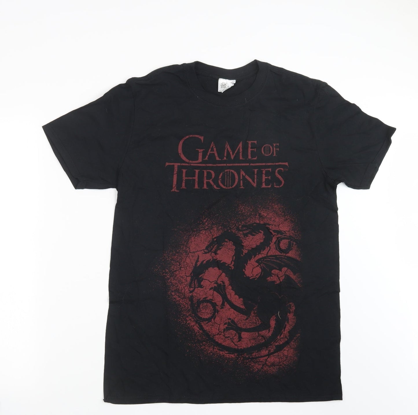 Mens UK Size M Gildan Black  T-Shirt