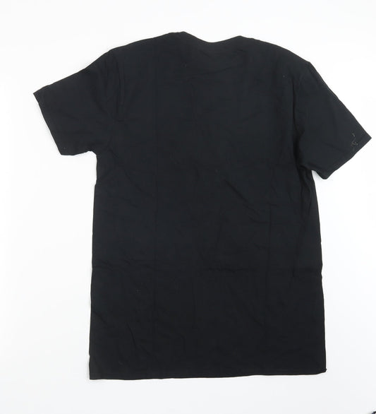 Mens UK Size M Gildan Black  T-Shirt