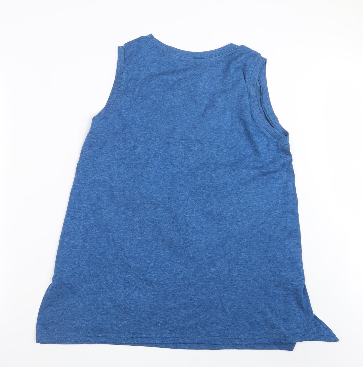 Womens UK Size L Preworn Blue Basic Tank