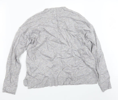 Oasis Womens Grey   Pullover Jumper Size M
