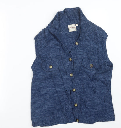 The Traders Womens Blue  Knit Cardigan Jumper Size M