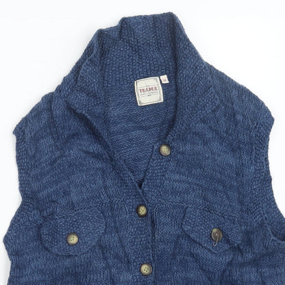 The Traders Womens Blue  Knit Cardigan Jumper Size M