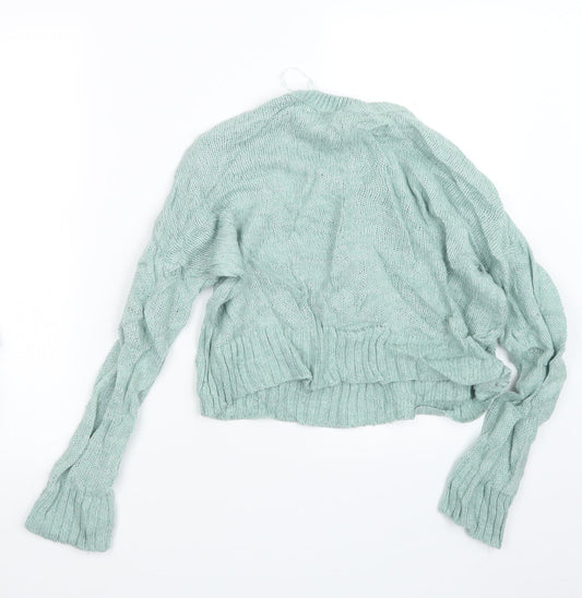 Womens UK Size S New Look Green Pullover Jumper