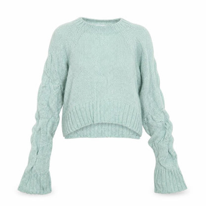 Womens UK Size S New Look Green Pullover Jumper