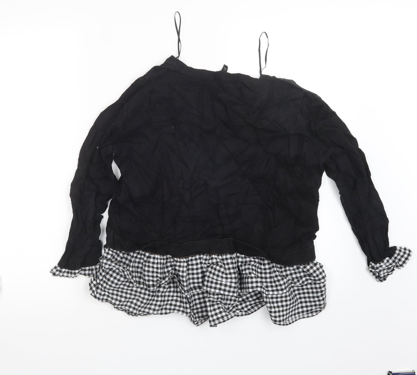 Womens UK Size 10 Topshop Black Pullover Jumper