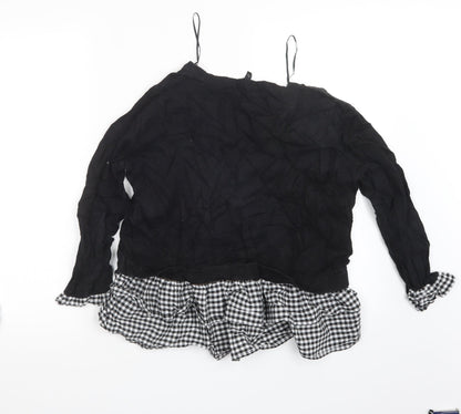 Womens UK Size 10 Topshop Black Pullover Jumper