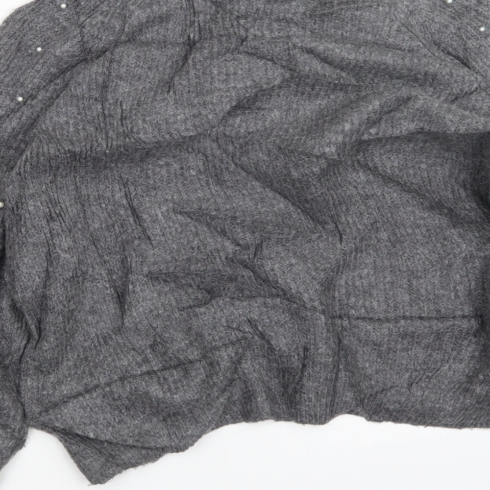Womens UK Size M Marks and Spencer Grey Pullover Jumper