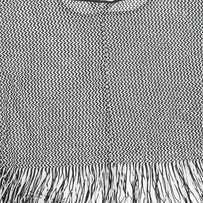 TIA Womens Black  Knit Pullover Jumper Size 10