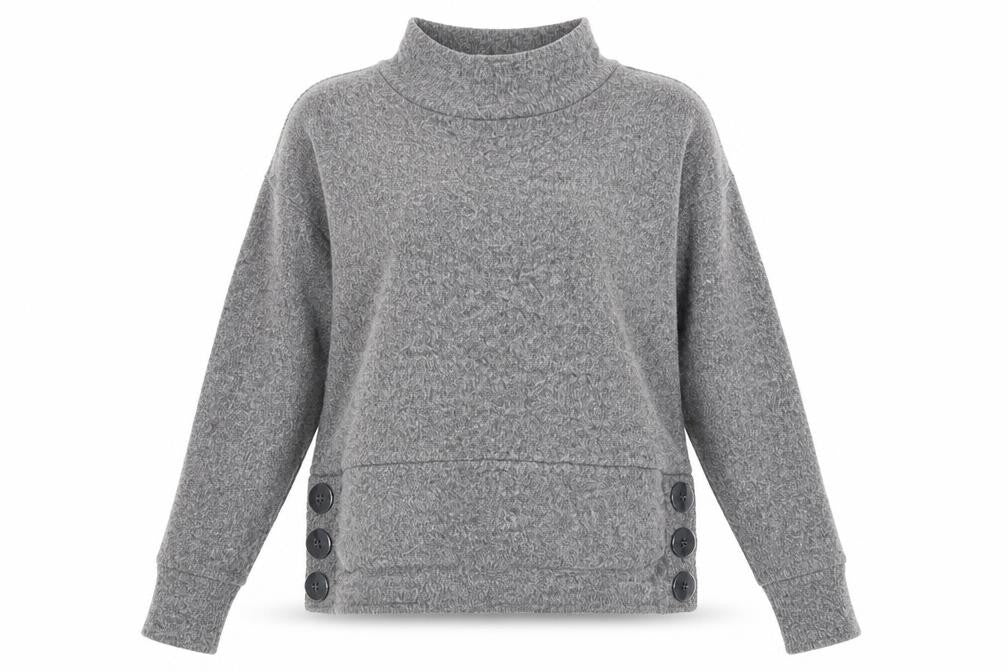 Womens UK Size 8 F&F Grey Pullover Jumper