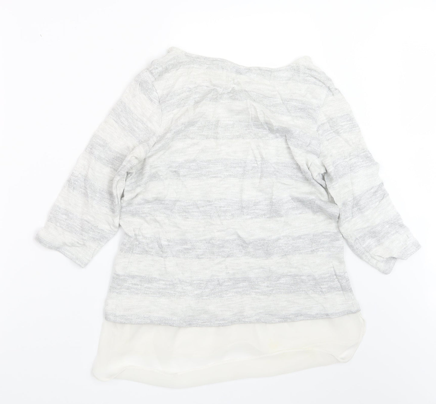 George Womens Grey  Knit Pullover Jumper Size 14