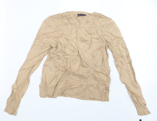 Womens UK Size 12 Marks and Spencer Beige Pullover Jumper