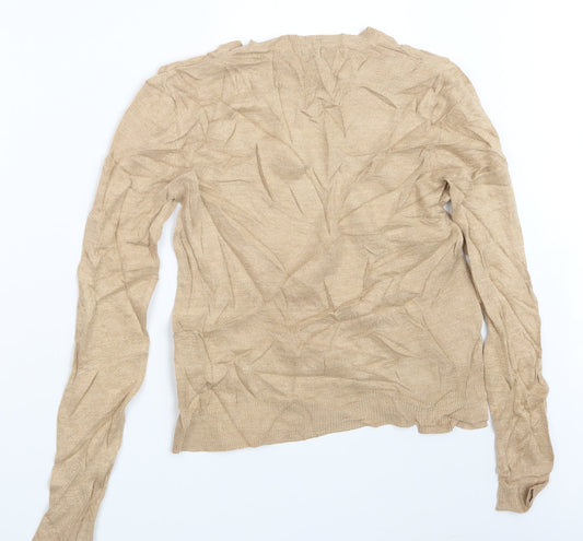 Womens UK Size 12 Marks and Spencer Beige Pullover Jumper