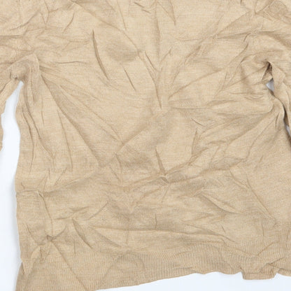 Womens UK Size 12 Marks and Spencer Beige Pullover Jumper