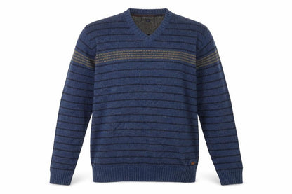 Mens UK Size L EWM Blue Pullover Jumper