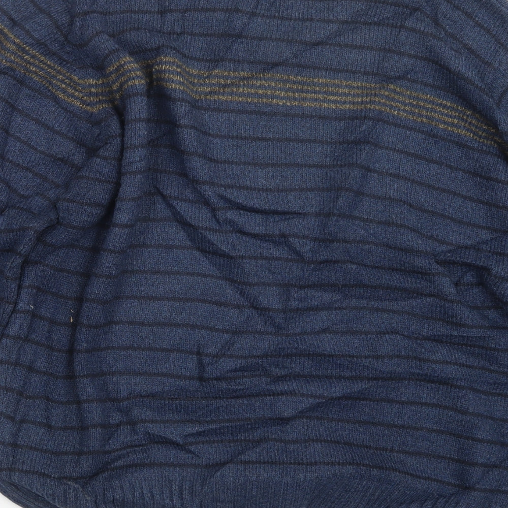 EWM Mens Blue  Knit Pullover Jumper Size L