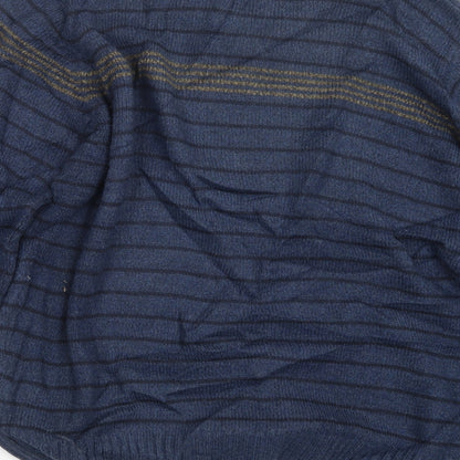 EWM Mens Blue  Knit Pullover Jumper Size L