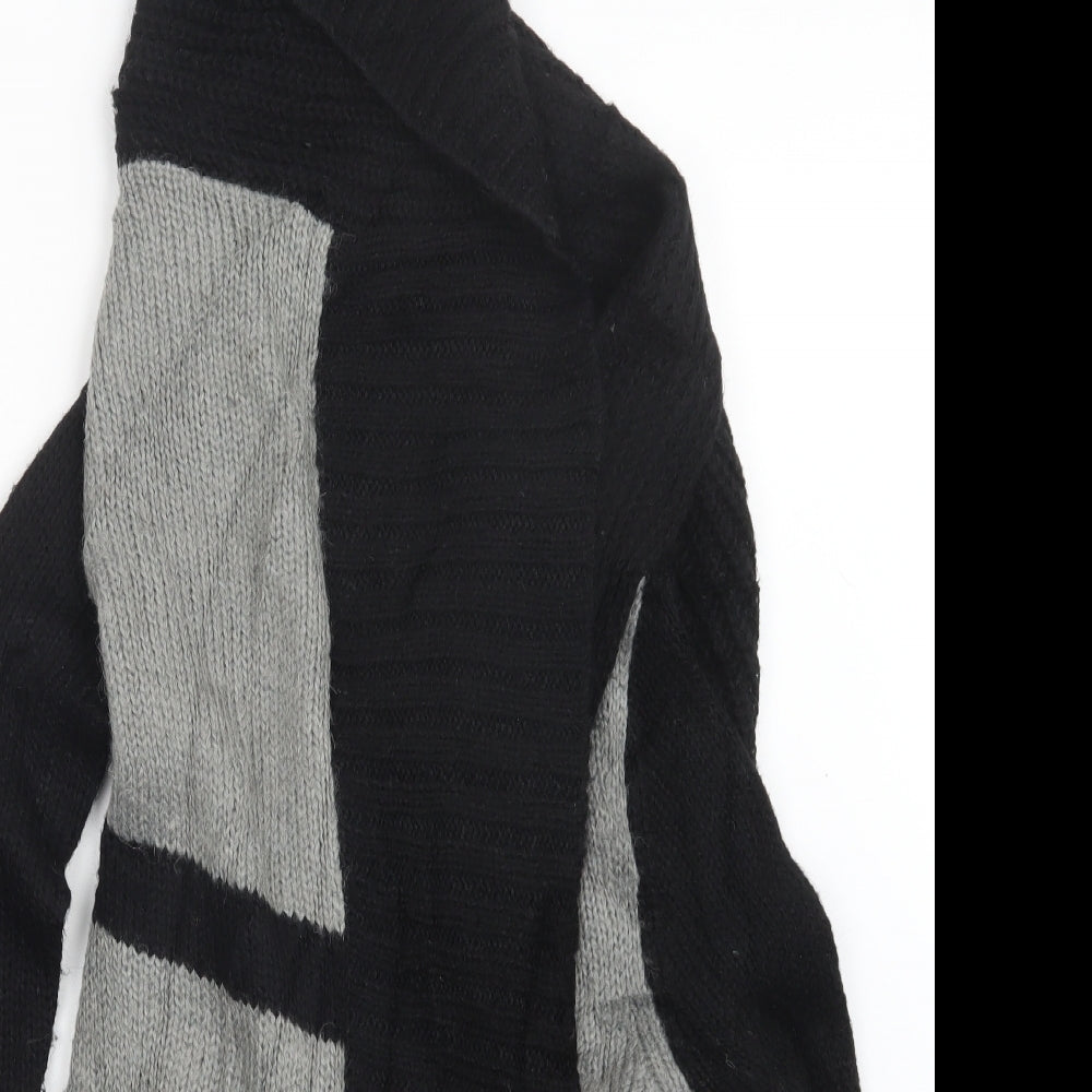 Womens UK Size 10 Warehouse Black Cardigan Jumper