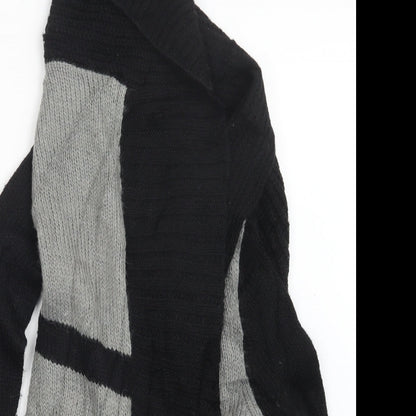 Womens UK Size 10 Warehouse Black Cardigan Jumper